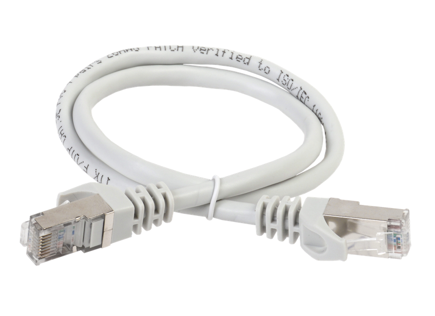 Патч-корд IEK категория 5е FTP 5 метр LSZH серый купить с доставкой по РФ