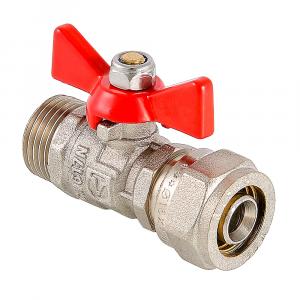 Кран шаровой Valtec для металлополимерных трубопроводов VT.341.N.1604