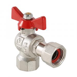 Кран шаровой Valtec VT.266.N.0505 угловой с накидной гайкой и внутренней резьбой