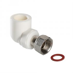 Фитинг Valtec полипропиленовый – угольник с накидной гайкой VTP.758.0.02004