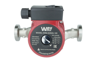 Циркуляционный насос Wellmix WRS 25/40 N (180 мм, корпус -нерж.сталь)
