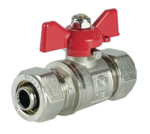 Кран шаровой обжимной VALFEX 16х16 никель купить с доставкой по РФ