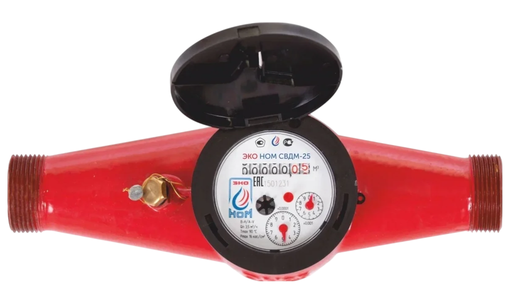 Счетчик воды универсальный ЭКО НОМ СВ ДМ-25+КМЧ купить с доставкой по РФ