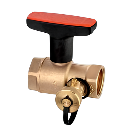 Кран шаровой с дренажем Imi heimeier Globo H внутренняя резьба DN 15 купить с доставкой по РФ