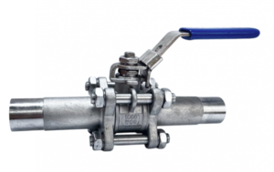 Кран шаровой нержавеющий приварной длинный, Lotar 4" (DN100), AISI304 (CF8), LTR-TE0A/4