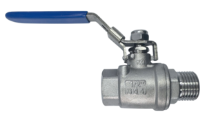 Кран шаровой нержавеющий муфтовый нр/вр, Lotar 3/4" (DN20), AISI304 (CF8), LTR-TB20/4