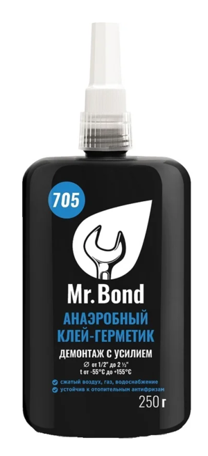 Анаэробный клей-герметик Mr.Bond 705 демонтаж с усилием, 250 г