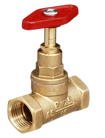 Клапан запорный латунь 15б1п Ду15 Ру25 м/м БАЗ купить с доставкой по РФ