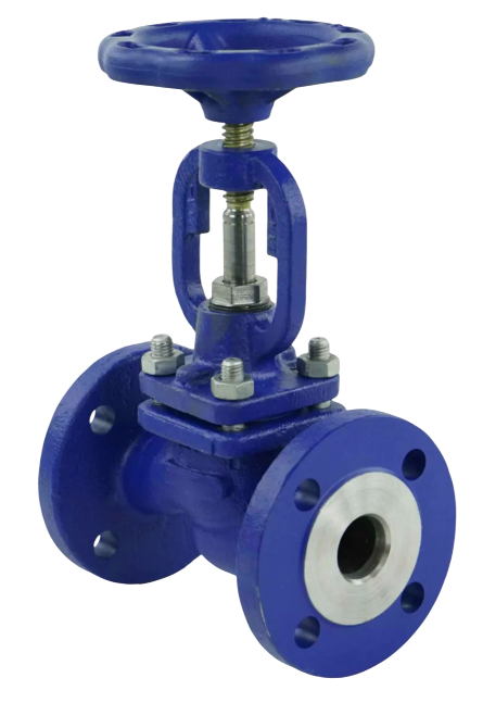 Клапан запорный сальниковый DN.ru VSO2130M-F-S Ду20 Ру40, фланцевый, корпус - сталь GS-C25, уплотнение - металл, управление - штурвал купить с доставкой по РФ