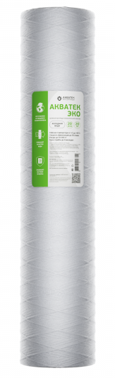 Картридж нитяной АКВАТЕК ЭКО 20" BB для хол воды 20 мкм купить с доставкой по РФ