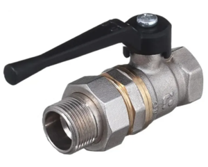 Кран шаровой БАЗ "американка" Ду25 А31 прямой рычаг никель