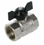 Кран шаровой БАЗ 11Б27п Ду20 А10/1 газ вр/вр бабочка никель купить с доставкой по РФ