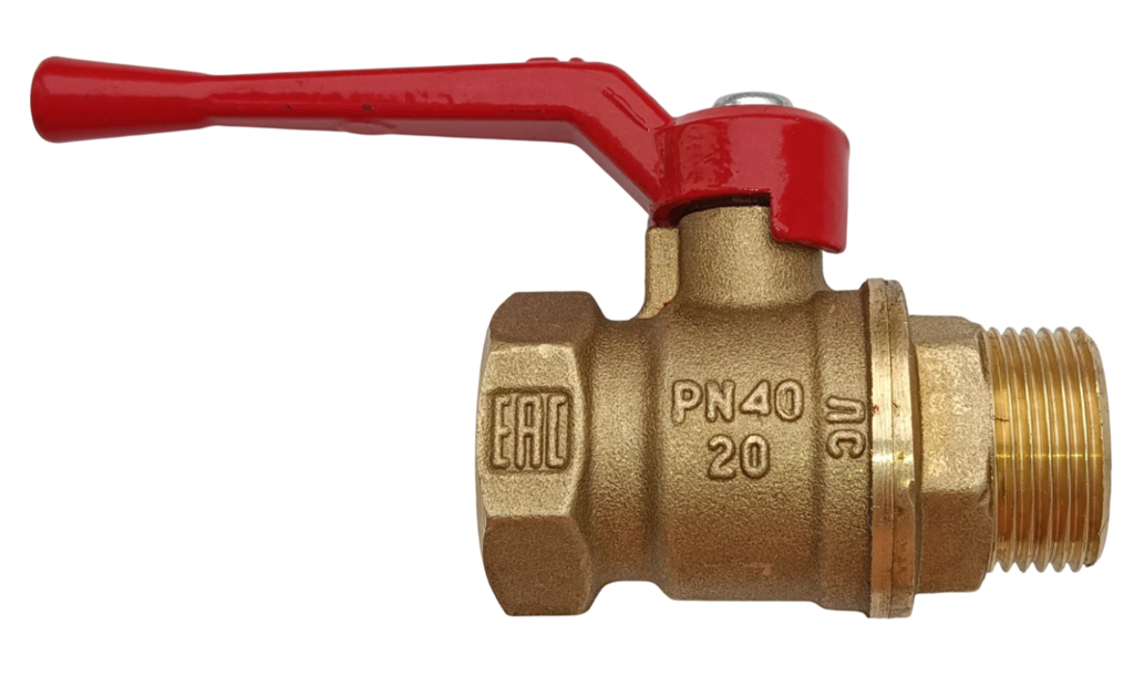 Кран шаровой латунь А31 Ду20 Ру40 м/р полнопроходной рычаг БАЗ купить с доставкой по РФ