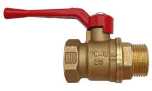 Кран шаровой латунь А31 Ду20 Ру40 м/р полнопроходной рычаг БАЗ