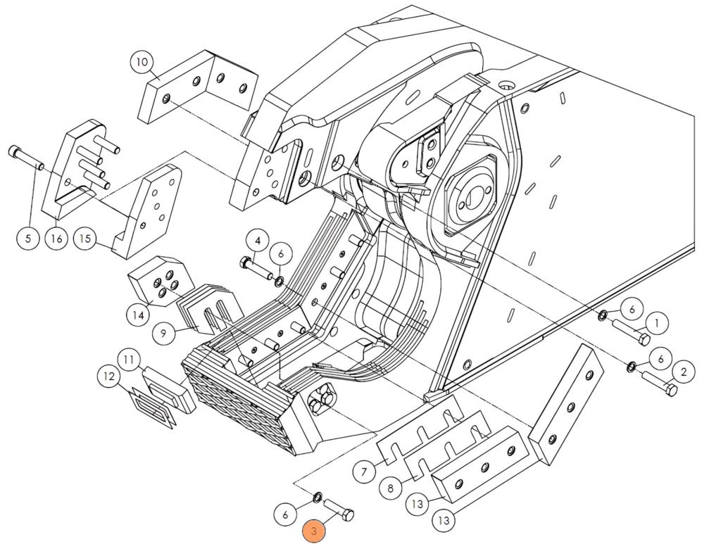 Болт (20*80) 53113-1-10.9 на гидроножницы Delta SH310R (аналог) купить с доставкой по РФ