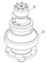 Мотор в сборе SH300-73BR на гидроножницы Delta SH310R (аналог) купить с доставкой по РФ