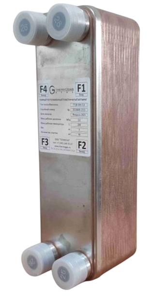 Пластинчатый паяный теплообменник ТТ ТТ18-10H-3.0 купить с доставкой по РФ