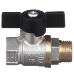 Кран шаровой БАЗ 11Б27п1 Ду20 А31/1 вр/нр бабочка никель купить с доставкой по РФ