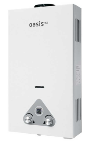Водонагреватель газовый Oasis Eco 20 кВт (белый)