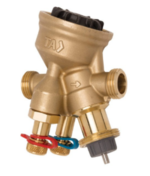 Клапан балансировочный автоматический комбинированный TA-COMPACT-P , наружная резьба, DN 15, Qmax = 470 л/ч, Tmax = 90°C, PN16, материал корпуса - AME купить с доставкой по РФ