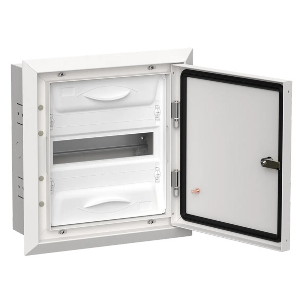 Щитовое оборудование IEK TITAN 5 Корпус металлический ЩРв-12 (1х12) 380х365х130мм IP31 белый (одна дверь) купить с доставкой по РФ