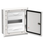 Щитовое оборудование IEK TITAN 5 Корпус металлический ЩРв-12 (1х12) 380х365х130мм IP31 белый (одна дверь) купить с доставкой по РФ