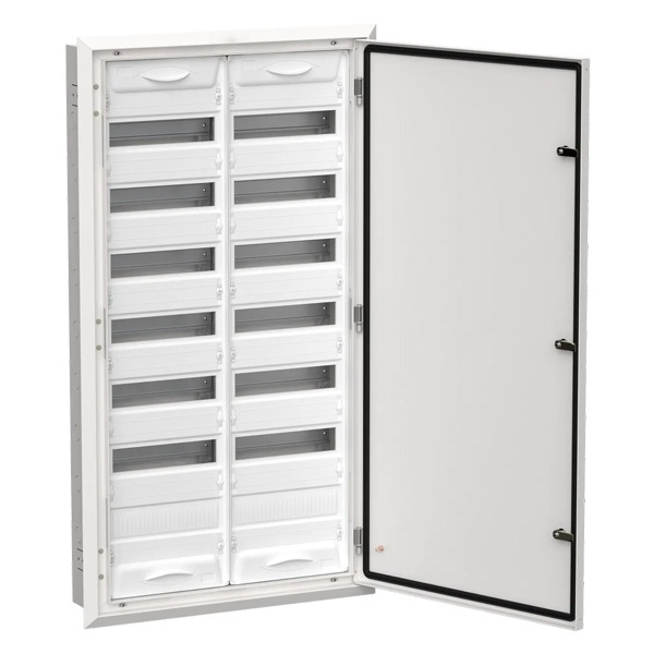 Щитовое оборудование IEK TITAN 5 Корпус металлический ЩРв-168 (2х84) 1130х625х130мм IP31 серый (одна дверь) купить с доставкой по РФ