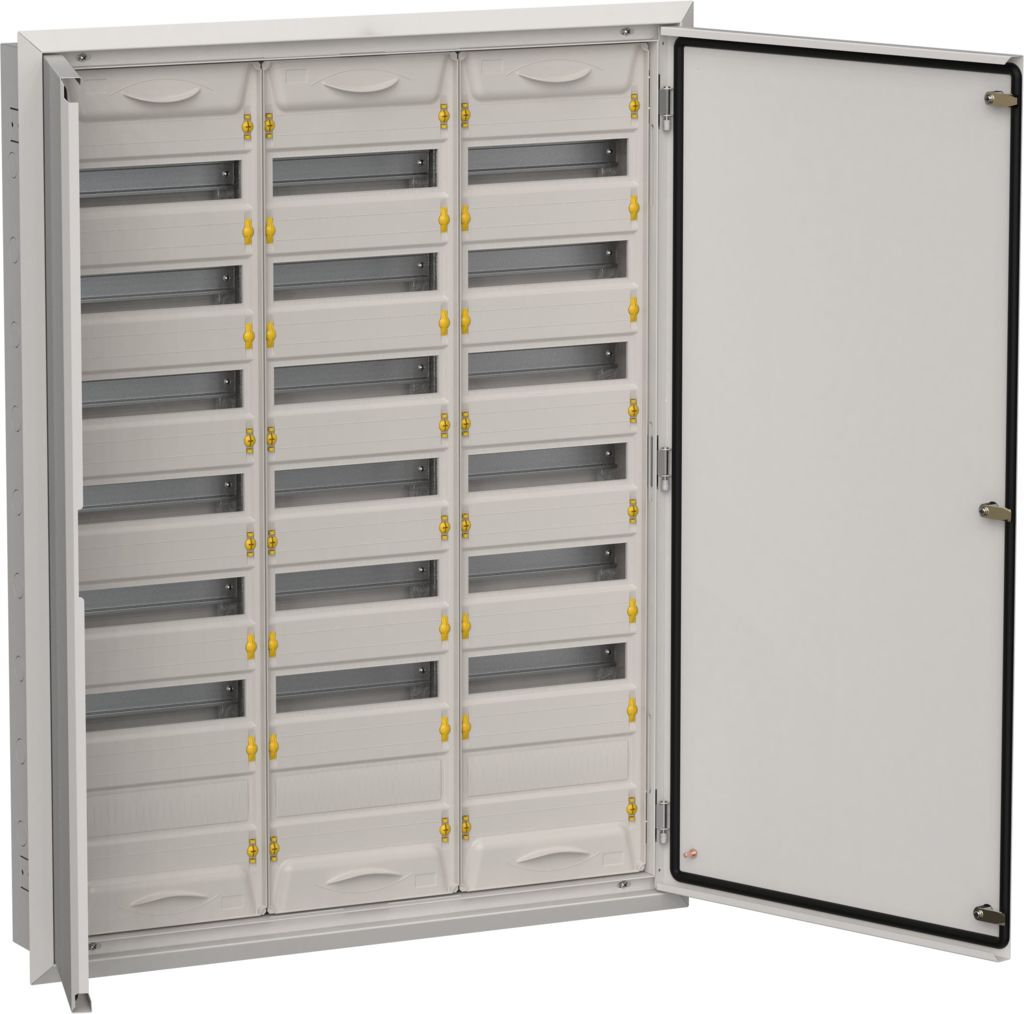 Щитовое оборудование IEK TITAN 5 Корпус металлический ЩРв-252 (3х72) 1130х885х130мм IP31 серый (две двери) купить с доставкой по РФ