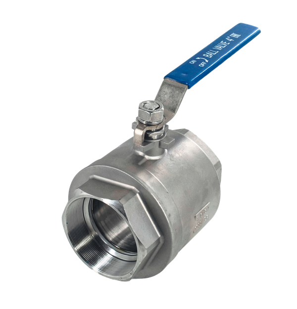 Шаровой кран Newkey муфтовый двусоставной нержавеющий (2PC), AISI316 DN32 (1_1/4") (CF8M), PN63 купить с доставкой по РФ