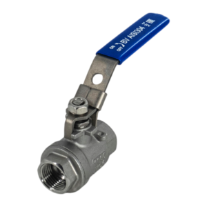 Кран шаровый муфтовый двусоставной с фиксатором нержавеющий (2PCH), AISI304 DN15 (1/2"), (CF8), PN63