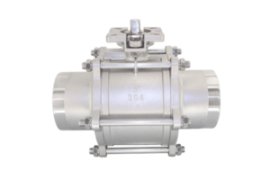 Кран шаровый приварной трехсоставной нержавеющий (3PC), AISI304 DN 150 (6"), (CF8), PN16