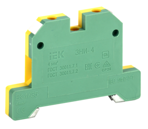 Зажим наборный IEK ЗНИ-4PEN 4кв.мм (JXB-земля)