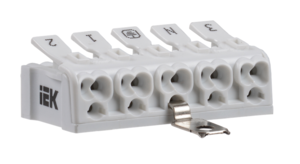 Клемма пружинная соединительная IEK КСПз5-3L+N+PE