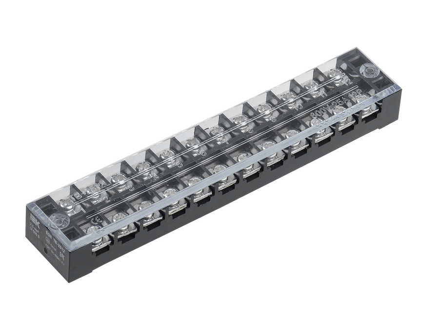 Блок зажимов IEK БЗН ТВ-2512 2,5 мм2 25A 12 пар купить с доставкой по РФ