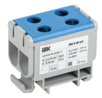 Клемма вводная силовая IEK КВС 6-50мм2 2х-рядная синяя купить с доставкой по РФ