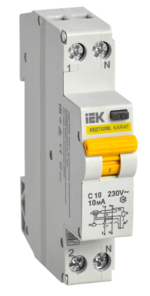 Выключатель автоматический дифференциального тока IEK KARAT АВДТ32МL C10 10мА купить с доставкой по РФ