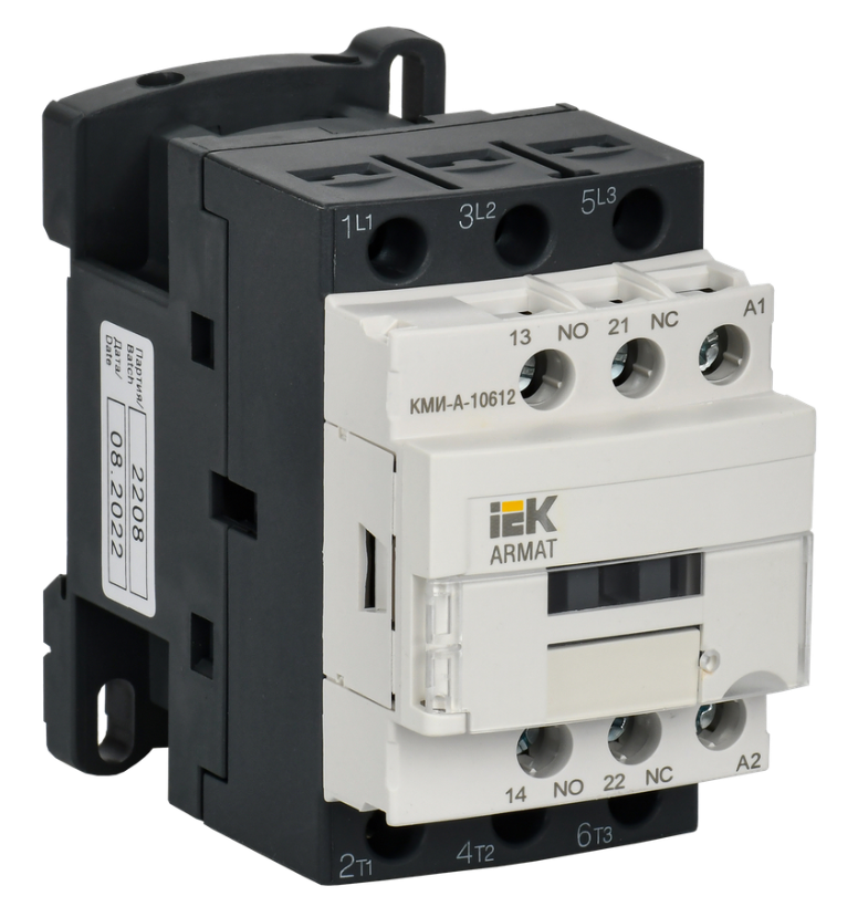 Контактор IEK КARMAT МИ-А-10612 LC1D 6А 48В/АС3 1NO/1NC купить с доставкой по РФ