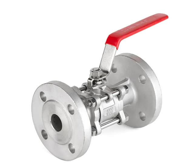 Кран шаровый фланцевый трехсоставной нержавеющий (3PC), AISI316 DN 125 (5") (CF8M), PN16 купить с доставкой по РФ