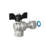 Шаровой кран LD угловой шаровой 3/4'' вн/накидная гайка бабочка LD PRIDE купить с доставкой по РФ