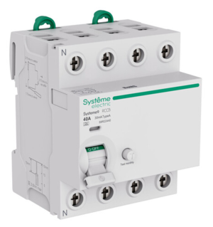 Выключатель дифференциального тока (ВДТ) Systeme Electric Systeme9 40A 4P 30мА Тип-A 400В