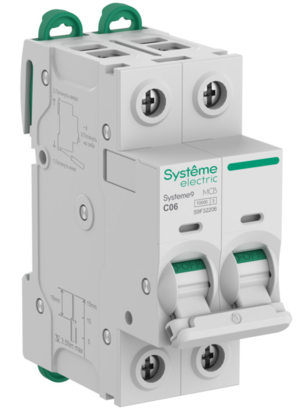 Автоматический выключатель (АВ) Systeme Electric Systeme9 C 6A 2P 10kA 400В