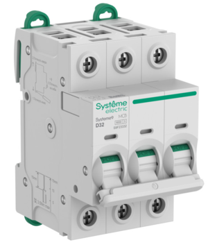 Автоматический выключатель (АВ) Systeme Electric Systeme9 D 32A 3P 6kA 400В