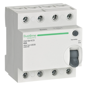 Селективный выключатель дифференциального тока (ВДТ/УЗО) Systeme Electric City9 Set 63А 4P 300мА A-S 400В