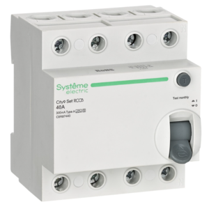 Селективный выключатель дифференциального тока (ВДТ/УЗО) Systeme Electric City9 Set 40А 4P 300мА A-S 400В