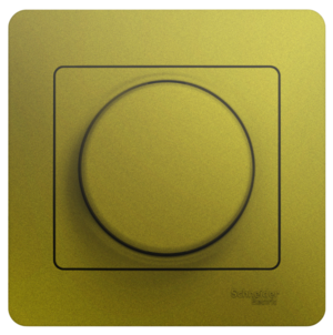 Светорегулятор (диммер) поворотный Systeme Electric GLOSSA 300Вт в сборе фисташковый