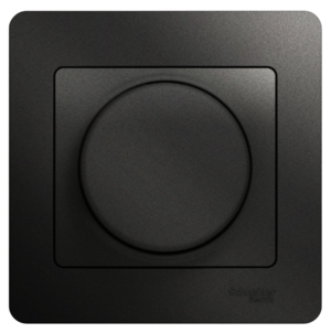 Светорегулятор в сборе Systeme Electric Glossa Антрацит диммер LED, RC, 630Вт/ВА