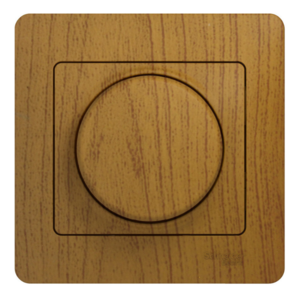 Диммер поворотный Systeme Electric GLOSSA 300Вт дуб в сборе