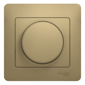 Диммер поворотный в сборе Systeme Electric GLOSSA 300Вт титан