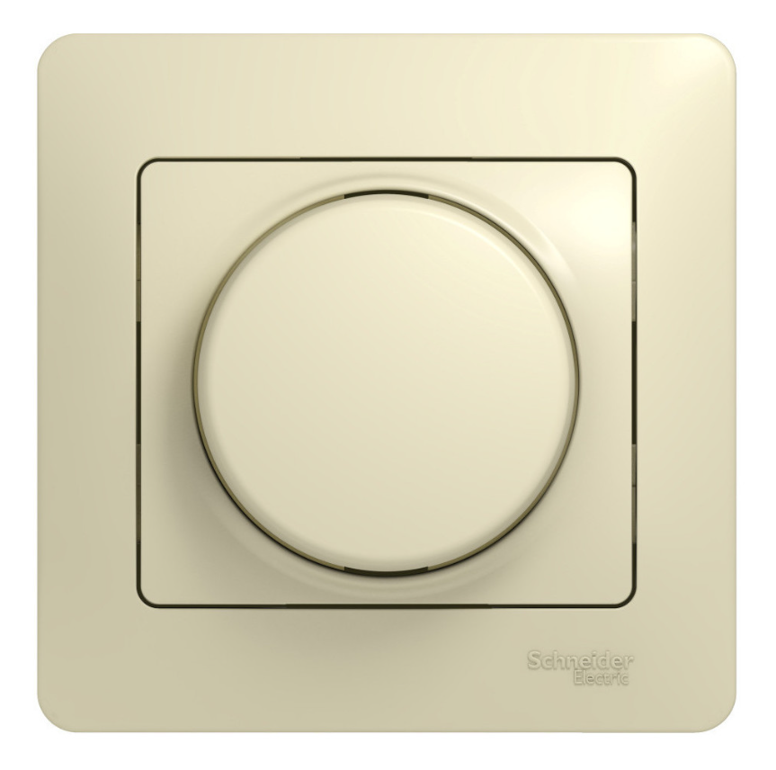 Диммер поворотный в сборе Systeme Electric GLOSSA 300Вт бежевый купить с доставкой по РФ