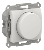 Светорегулятор (диммер) Systeme Electric GLOSSA скрытой установки поворотно-нажимной LED RC 400Вт механизм белый купить с доставкой по РФ